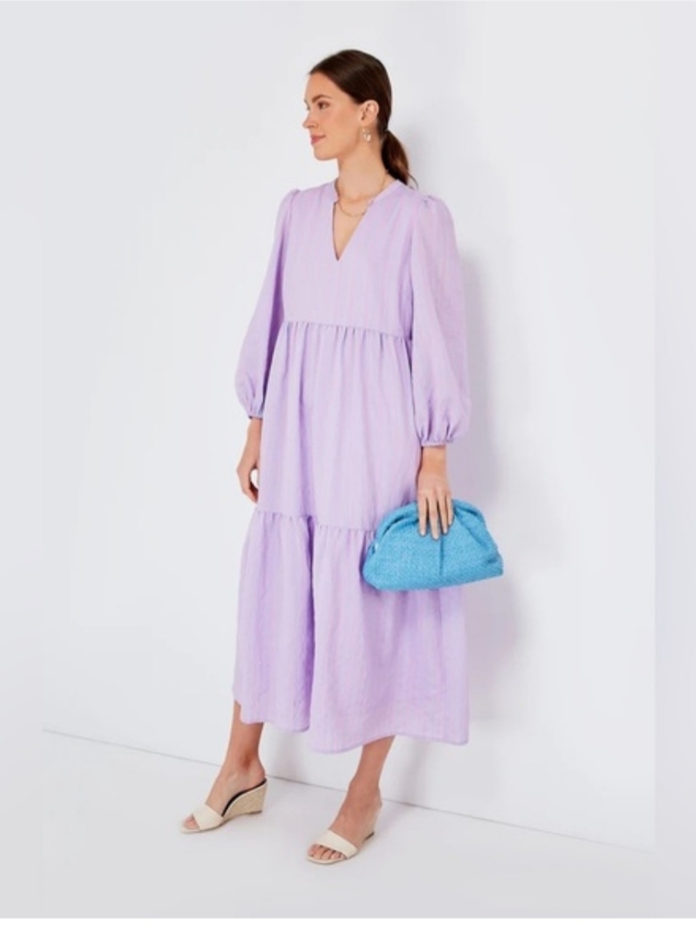 Tuckernuck Lilac Tiered Maxi Dress
